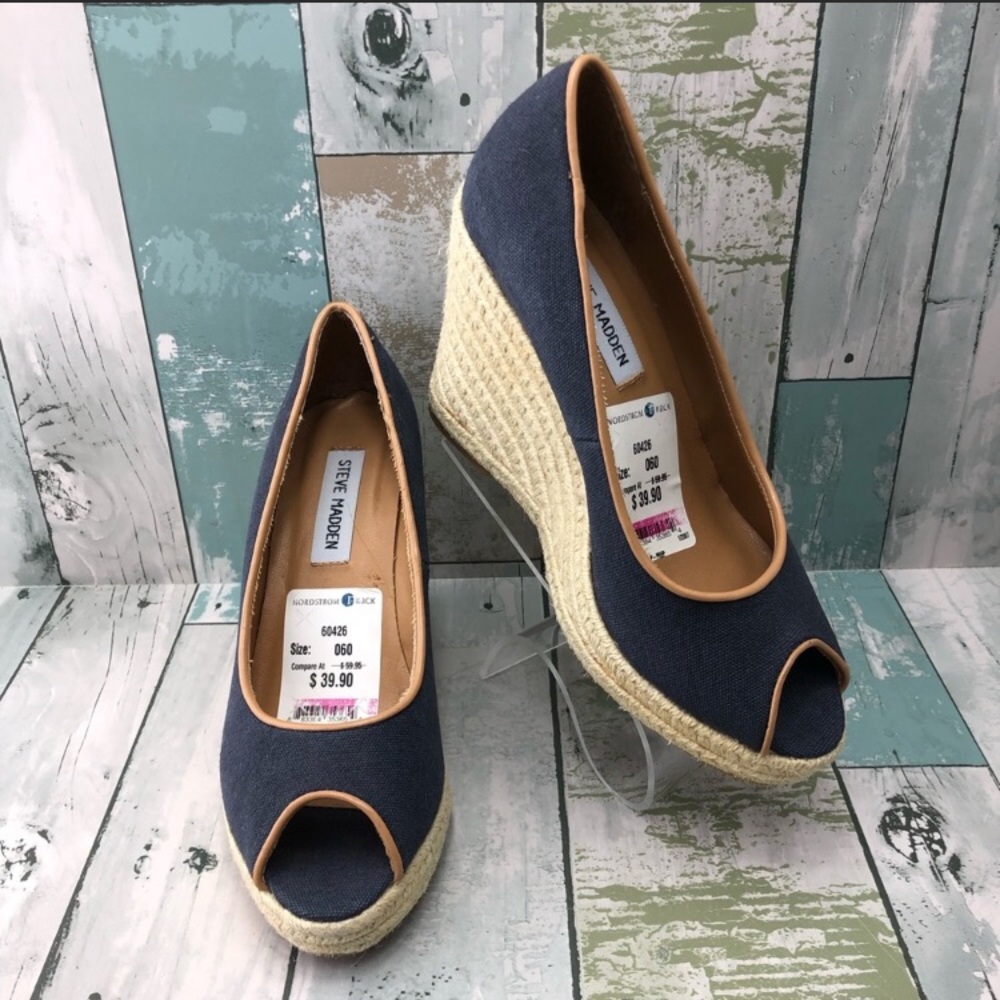 Steve Madden Espadrille Wedge Peep Toe